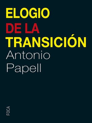 cover image of Elogio de la Transición